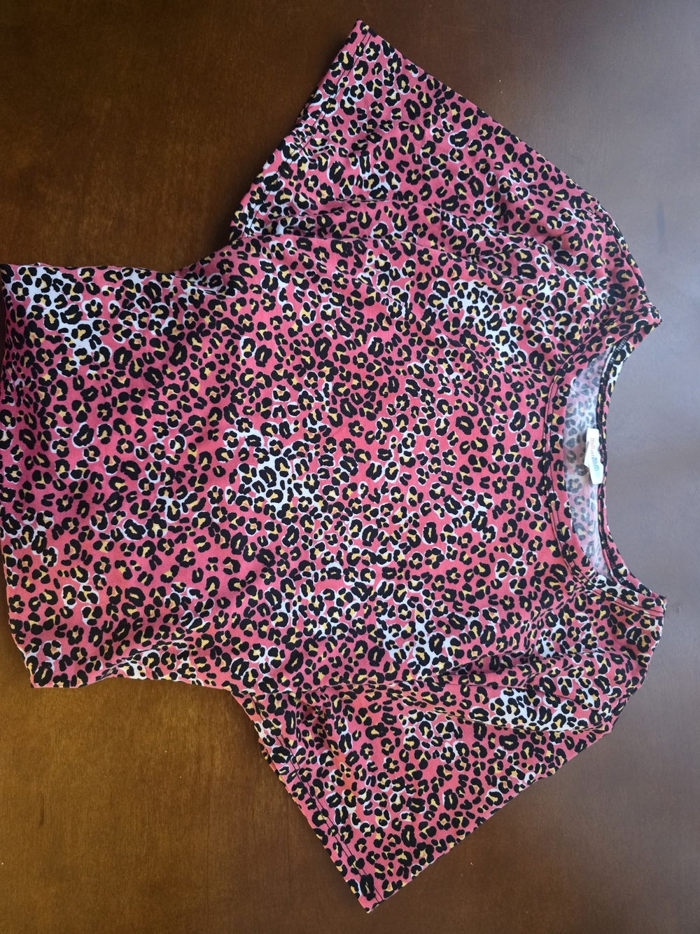 LuLaRoe Pink Leopard Print Mini Dress Size L -XL - Picture 2 of 4